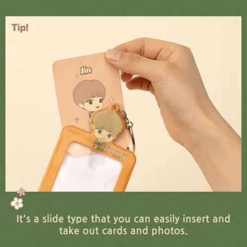 Vista 5 de BTS TinyTan Dynamite - Llavero para tarjetas fotográficas accesorios para llavero