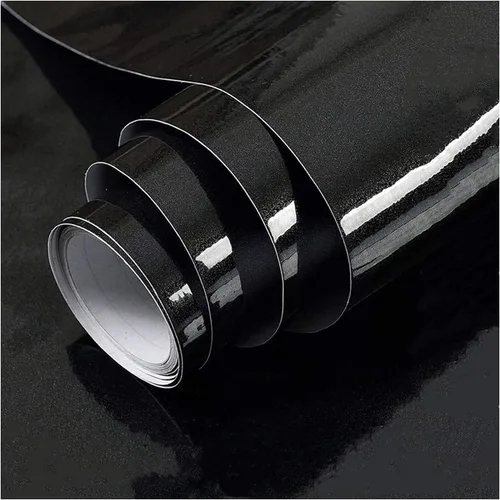 Vista 16 de Papel para empapelar blanco, papel de vinilo autoadhesivo, película decorativa para encimeras de cocina, armarios, muebles con brillo iridescente