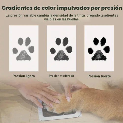 Vista 9 de Kit de huellas sin tinta para perros, gatos y bebés, kit de huellas de manos de bebé y nariz de perro de tacto limpio, kit de huellas de perro sin