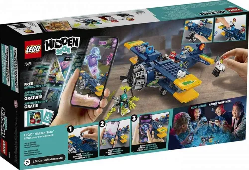 Vista 3 de LEGO Hidden Side El Fuego's Stunt Plane 70429 - Juguete fantasma, realidad aumentada, nueva experiencia de juego 2020 (AR) para niños (295 piezas)