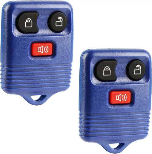 Vista 9 de Llavero compatible con control remoto sin llave para Ford Lincoln Mercury Mazda 1998-2016 (Azul)