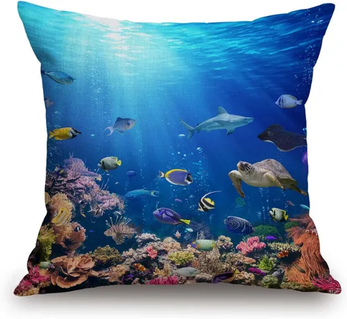 Vista 4 de TSSOHU Funda de almohada de granja de 18 x 18 pulgadas, funda de almohada tropical, hojas de palma tropical, Hawaii, selva, fundas de almohada Tss11
