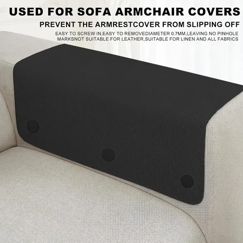 Vista 5 de Alfileres de tapicería para fundas de techo, alfileres o soportes para falda de cama, pasadores para sujetar la falda de cama en su lugar para Negro