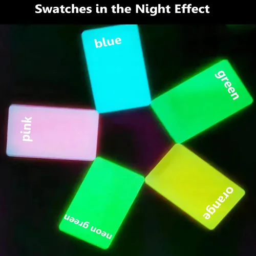 Vista 7 de TOEPODO Paquete de 2 hojas de acrílico fundido de neón fluorescente de 1/8 de pulgada, paneles de plexiglás de neón fluorescente que brillan