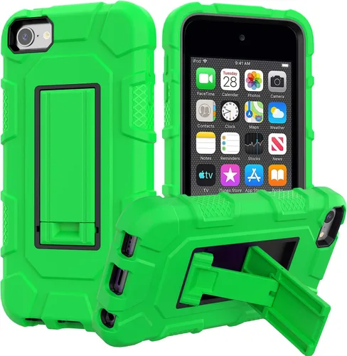 Vista 11 de ZoneFoker Funda para iPod Touch 7ª, 6ª y 5ª generación, resistente a los golpes, para Apple iPod Touch 7/6/5 generación, color negro