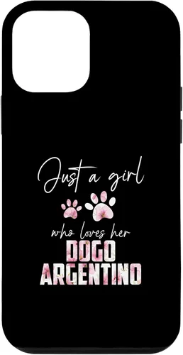 Vista 12 de Funda para iPhone 15 Just a girl who loves her dogo argentino