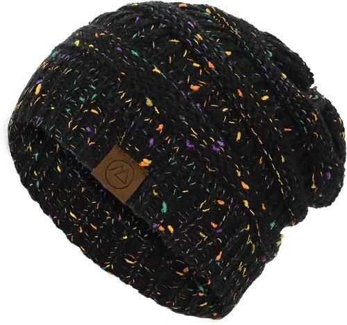 Vista 2 de American Trends Gorros de invierno para mujer, paquete de 4 gorros de punto grueso y holgado