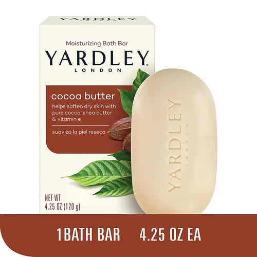Vista 2 de Yardley Barra hidratante de manteca de cacao 4.0 oz (paquete de 6)