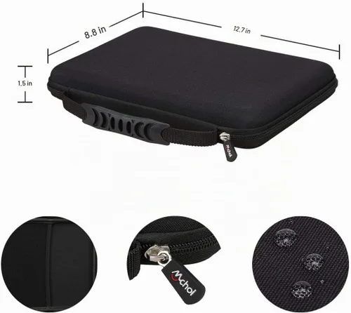 Vista 6 de Mchoi Funda rígida portátil para teclado Logitech K480 multidispositivo (solo funda)