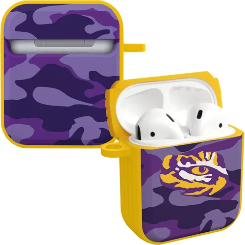 Vista 9 de Affinity Bands LSU Tigers HDX - Funda compatible con Apple AirPods Gen 1 y 2 (rayas de pintura)