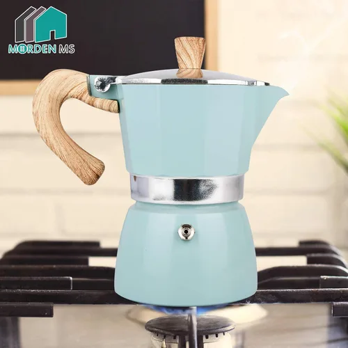 Vista 8 de MORDEN MS Moka - Cafetera de café expreso para estufa, 6 tazas/10 onzas, cafetera italiana, cafetera para camping, cafetera cubana manual