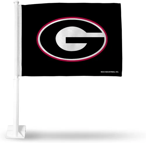 Vista 52 de Rico Industries Bandera de coche de doble cara de la NCAA, gran accesorio para automóvil