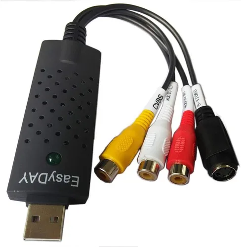 Vista 3 de Easyday DC60 - Adaptador de captura de video USB 2.0 con chipset UTV 007 y software de edición de video compatible con EasyCap