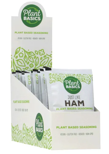 Vista 4 de Plant Basics - Condimento a base de plantas, al igual que el jamón, 2 onzas, vegano, sin gluten, kosher, sin OMG
