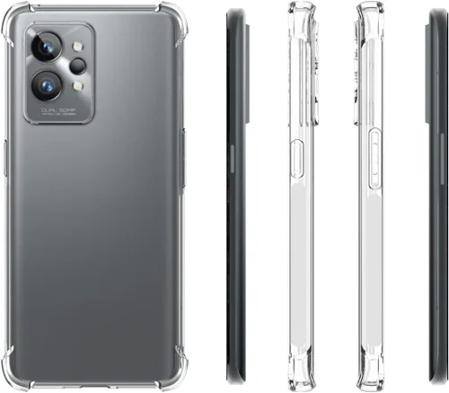 Vista 2 de USTIYA Funda para Realme GT 2 Pro Clear TPU Cuatro Esquinas Funda Protectora Transparente Suave Funda