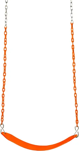 Vista 8 de Gorilla Playsets 04-0002-B/B Cinturón oscilante de lujo con cadenas recubiertas - Azul con Cadenas Azules