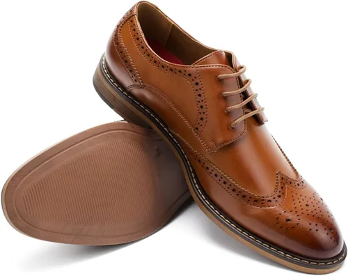 Vista 3 de Temeshu Zapatos de vestir para hombre, zapatos Oxford casuales, zapatos formales de negocios