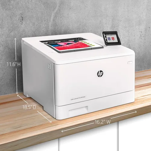 Vista 9 de Impresora HP Color LaserJet Pro M454dw (W1Y45A), Blanco