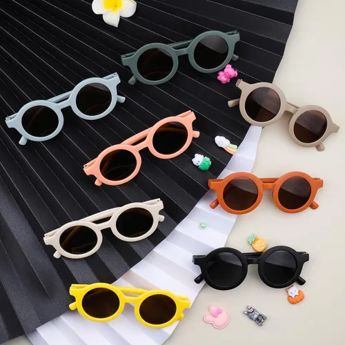 Vista 5 de Kids Sunglasses Bulk, 16 Pairs Cute Round Sunglasses Party Favors Glasses for Kids Boys Girls Toddler Sunglasses Beach Party Favors