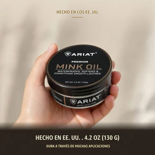 Vista 7 de ARIAT Pasta de aceite de visón, acondicionador de cuero para botas