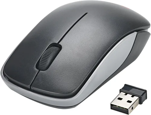 Vista 2 de MCSaite 2.4G Slim Ratón inalámbrico con Nano Receptor (negro)