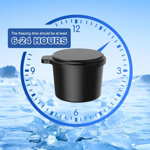 Vista 3 de Accesorio de molde de hielo para afeitado KitchenAid, moldes de hielo de plástico reutilizables con tapas para accesorio de afeitadora de hielo
