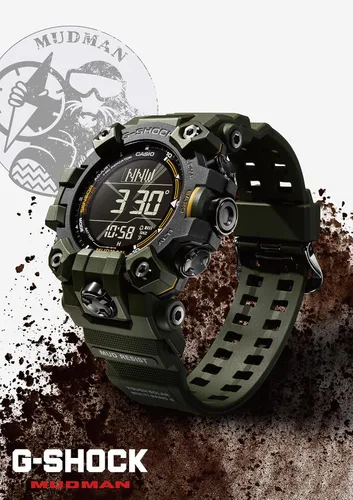 Vista 3 de Casio GW-9500-1JF G-Shock Master of G Series MUDMAN Triple Sensor Model Reloj Japón Importación Modelo Julio 2023, Negro