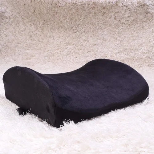 Vista 8 de EXCEART Almohada lumbar gruesa de espuma viscoelástica para silla de oficina, almohada de coxis para dolor de espalda baja