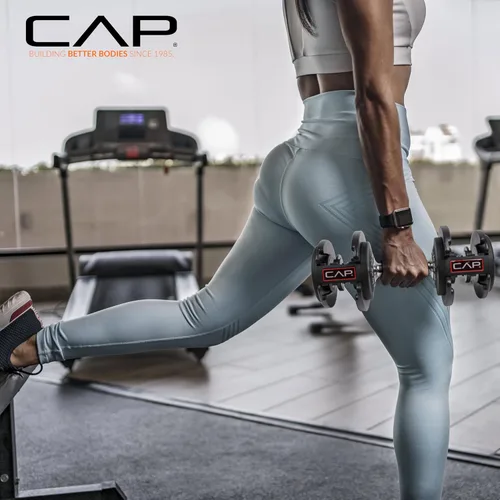 Vista 25 de CAP ADJUSTABELL - Juego de mancuernas ajustables de selección rápida de primera calidad para entrenamiento de fuerza, individuales y pares, 12.5
