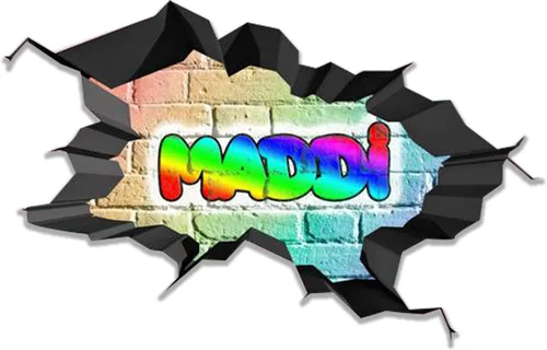 Vista 16 de Calcomanía de pared con nombre personalizado, graffiti 3D Arte personalizado vinilo decorativo adhesivo Removible Despegar y pegar Borde