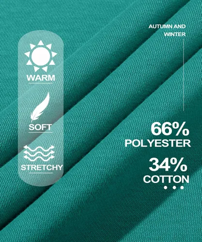 Vista 7 de MAGCOMSEN Sudadera de manga larga con forro polar y cuello redondo para mujer, estilo casual, para otoño