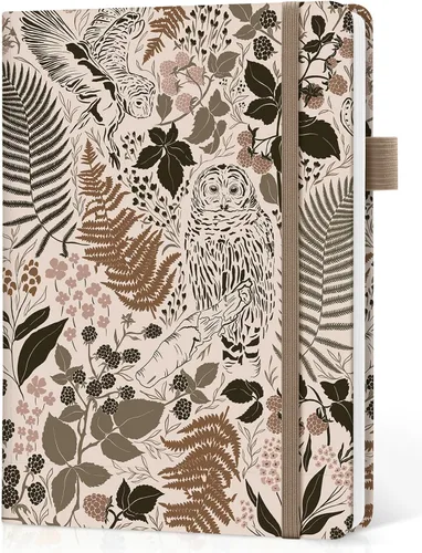Vista 11 de Taja Cuaderno rayado para mujeres y hombres, diario de cuero de tapa dura para escribir, cuaderno de rayas universitarias A5 para trabajo y toma