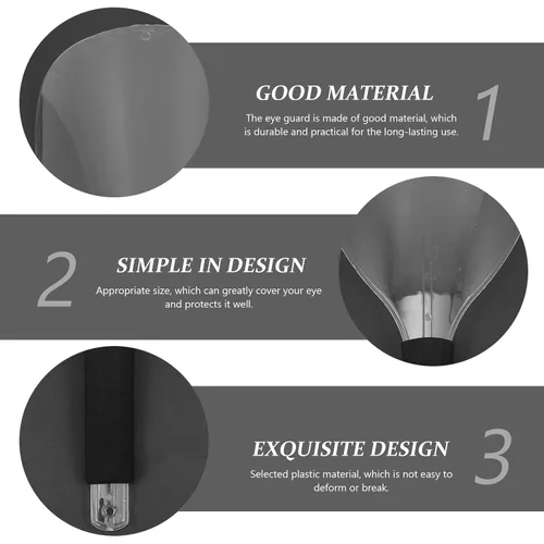 Vista 8 de 4Pcs Facial Shield for Hairdressing, Hair Spray Face Protection Mask