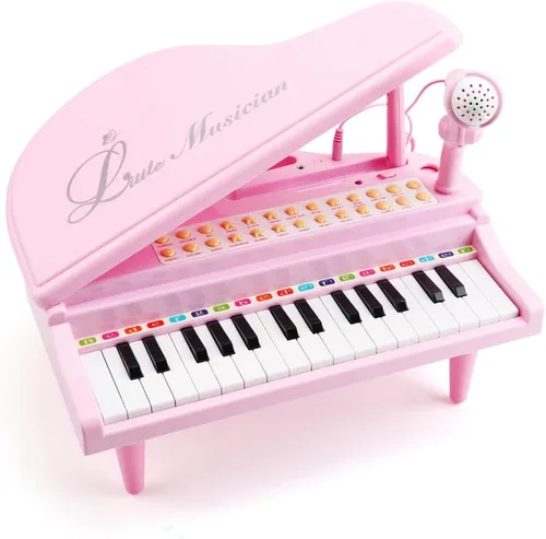 Vista 10 de Amy&Benton - Piano de juguete para bebés niña o niños pequeños, regalo de cumpleaños para niños de 1, 2, 3 o 4 años, rosa