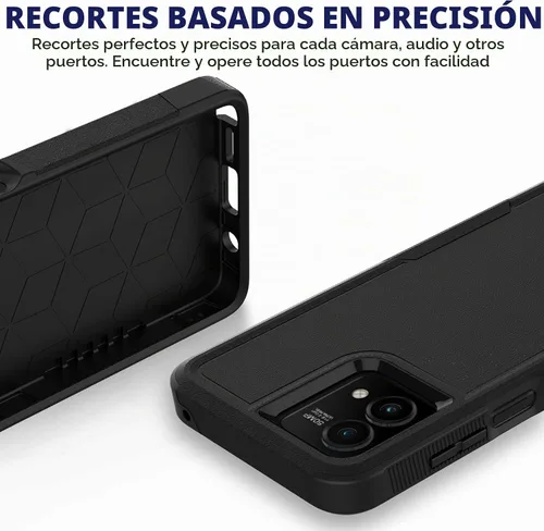 Vista 6 de Funda para Moto G Stylus 5G 2023: funda protectora de doble capa resistente para teléfono celular, a prueba de golpes, con protector de pantalla