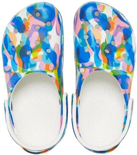 Vista 4 de Crocs Zuecos clásicos de Out of This World II, Blanco/Multicolor, 6 mujer/4 hombre