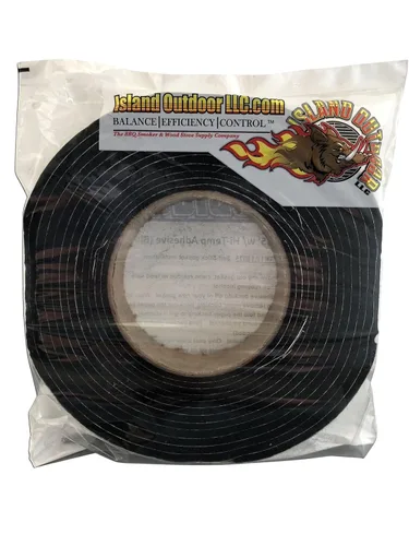 Vista 4 de FireBlack 125 Negro Nomex Auto Stick Reemplazo para Big Green Egg Junta alta temperatura con LavaLock LG XL