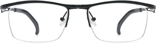 Vista 4 de Marco de lentes de titanio abatible de 180 para hombre, lentes ópticos cuadrados F8043