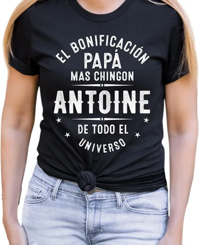 Vista 2 de Camiseta personalizada en español Feliz Dia Del Padre Madre Camiseta personalizada Bday Mothers Tee Shirts, Style 7