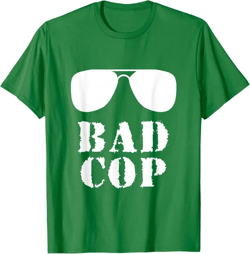 Vista 5 de Bad Cop Funny Police - Camiseta a juego para padre e hijo, Negro, S