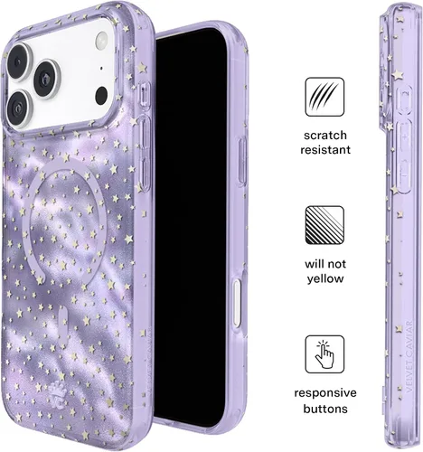 Vista 703 de VELVET CAVIAR Funda para iPhone 15, compatible con MagSafe, probada contra caídas de 10 pies, fundas protectoras de diseño, leopardo color rosa