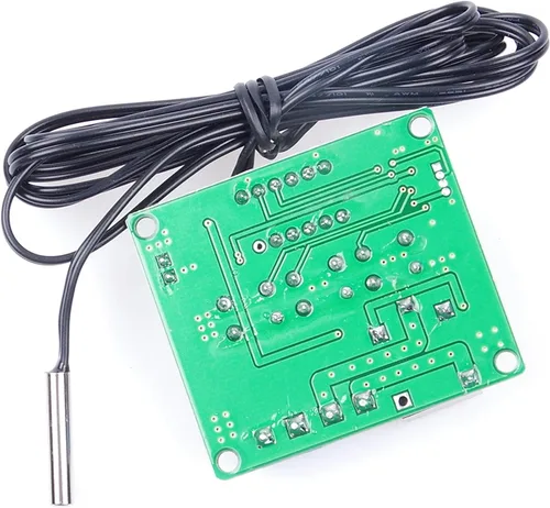 Vista 7 de NOYITO Módulo controlador de temperatura digital de -58℉ a +257 ℉ Interruptor de control de temperatura NTC Sonda de sensor impermeable - Pantalla