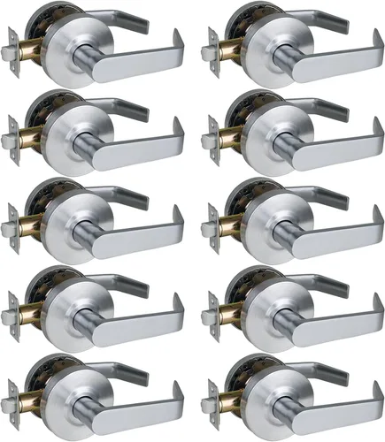 Vista 14 de ANSI Grado 2 Manija de Puerta de Entrada Comercial con Llave, Certificada UL, Cumple ADA, Cromo Satinado 26D, GRD2-72ET-1P