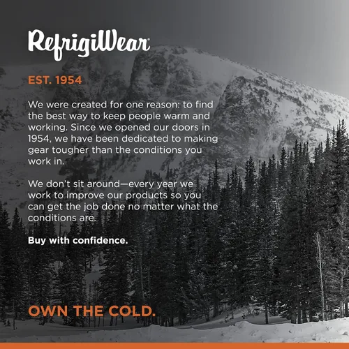 Vista 5 de RefrigiWear Mascarilla de pasamontañas cálida de doble capa Polartec con ribete reflectante, Negro