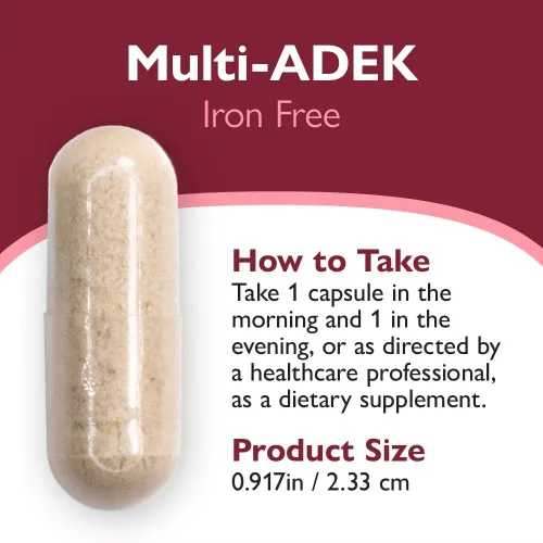 Vista 6 de Celebrate Vitamins Multi ADEK - Multivitamínico bariátrico sin hierro, cápsulas vegetales fáciles de tragar para pacientes con interruptor duodenal