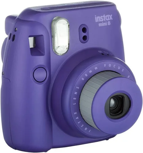 Vista 4 de Fujifilm Cámara Instax Mini 8 de película instantánea (uva) (renovada)