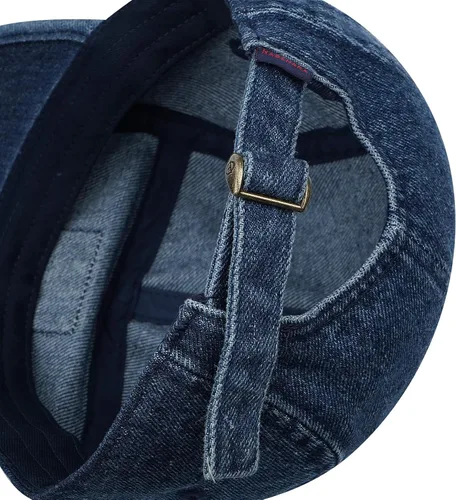 Vista 9 de CLAPE Gorra de béisbol Snapback de 5 paneles para hombres y mujeres, de algodón lavado, gorra de béisbol con correa trasera, hip hop