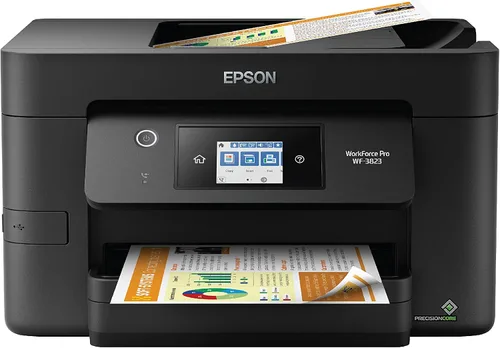 Vista 5 de Epson Workforce Pro WF-3820 Impresora inalámbrica a color todo en uno Print, scan, copy, fax; up to 21 ppm, 35-sheet ADF, auto 2-sided, 250-sheet