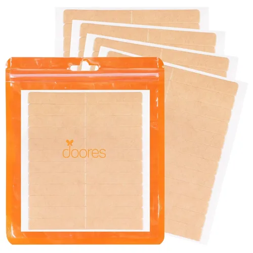 Vista 24 de DOORES Cinta para Extensiones de Cabello 72 Lengüetas y Herramienta Raspadora Removedora con 10 Cuchillas de Repuesto de Plástico, Cinta de Repuesto