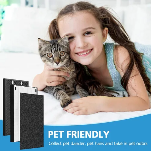 Vista 7 de Filtro de repuesto Air 320 compatible con Bissell Air320 Air220 2609A, incluye 1 paquete de filtro HEPA 2678, 1 paquete de prefiltro, 1 filtro